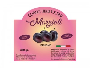 Etichette adesive per marmellata in bobina (mm.75x65) (cod.2C)